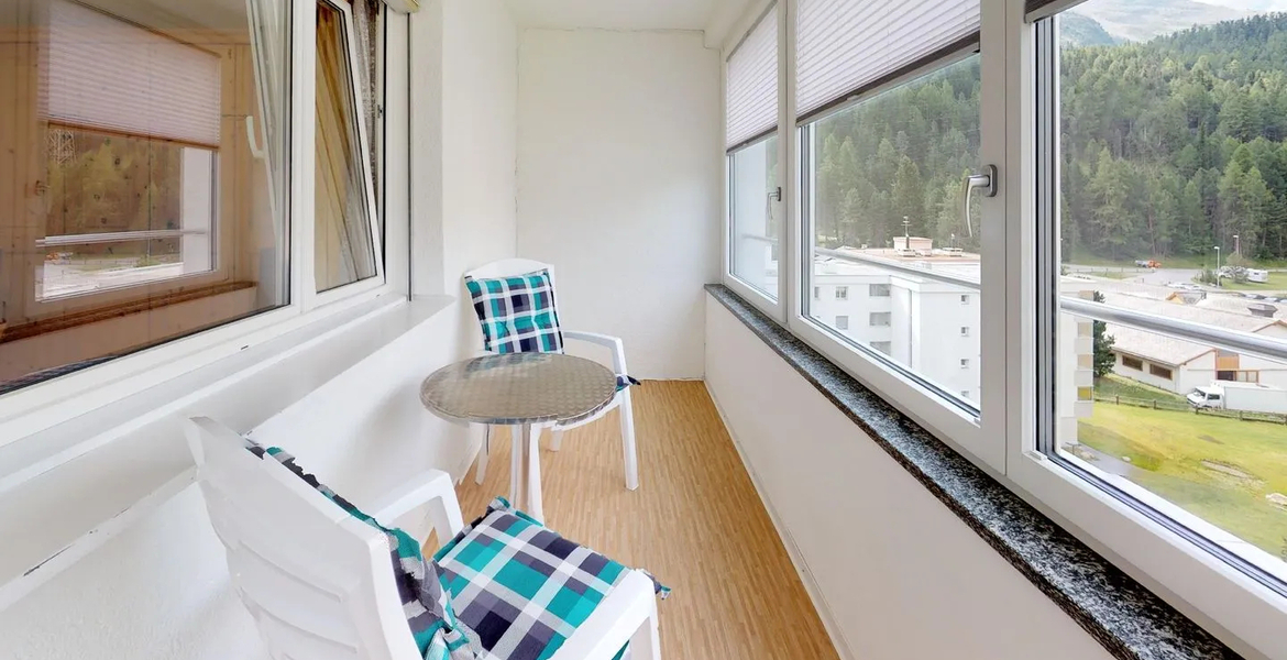 65 sqm apartment for rent in St Moritz with 1 bedroom.