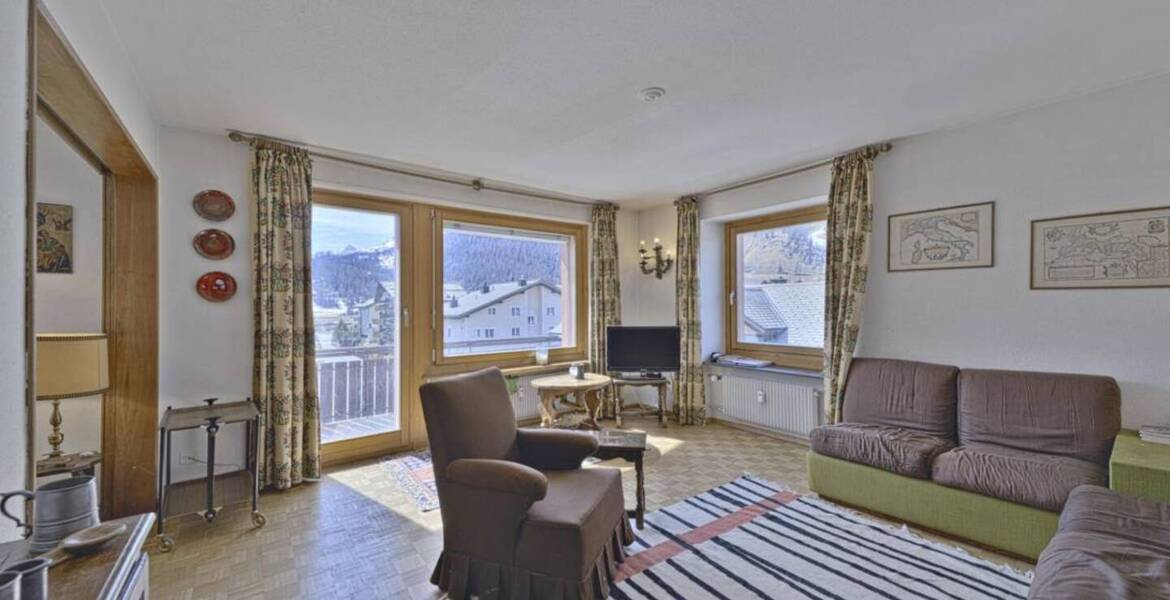 Chesa for rent in Celerina, Switzerland with 70 sqm and 2 be