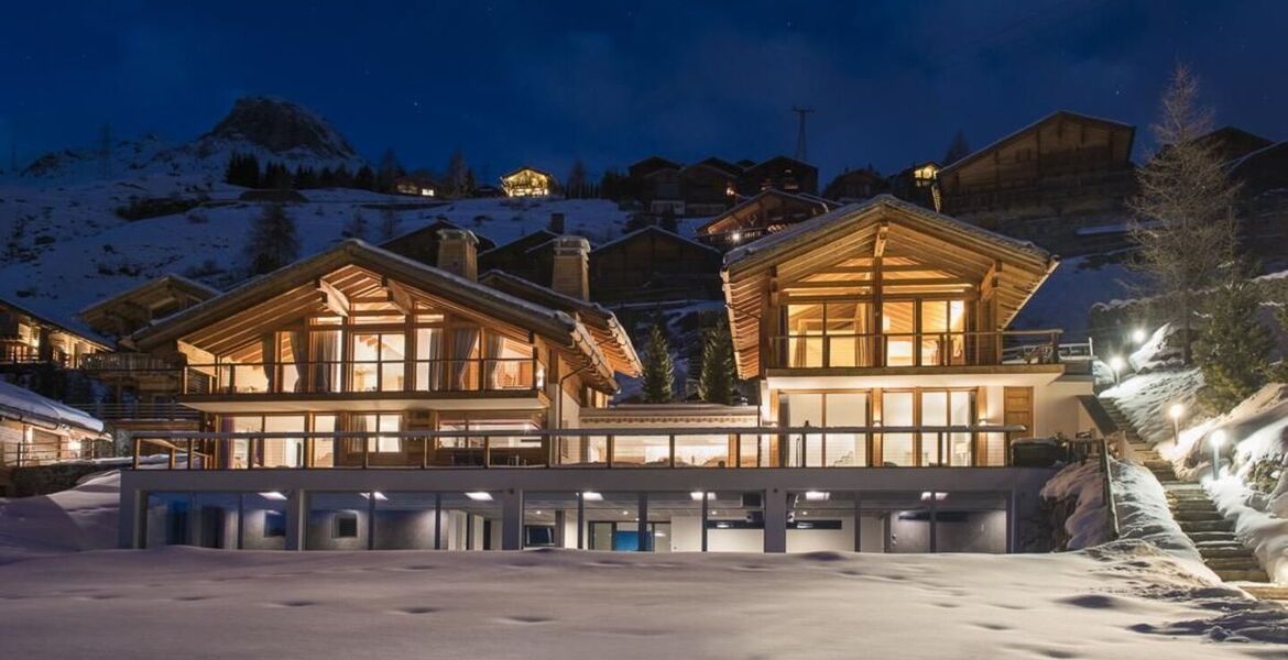 Chalet de luxe à Verbier avec piscine, spa et vue imprenable