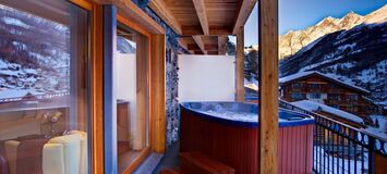 Chalet de luxe à Zermatt avec vue imprenable et jacuzzi