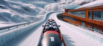 Paseo invitado en bobsleigh St. Moritz